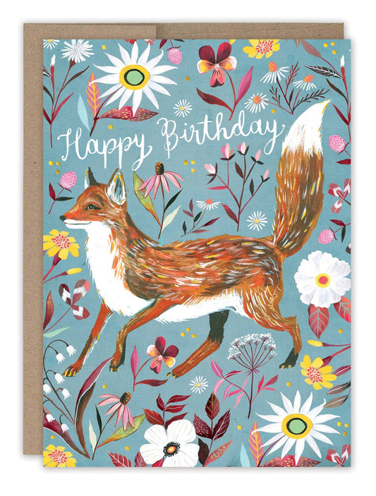 Birthday Card; Foxy