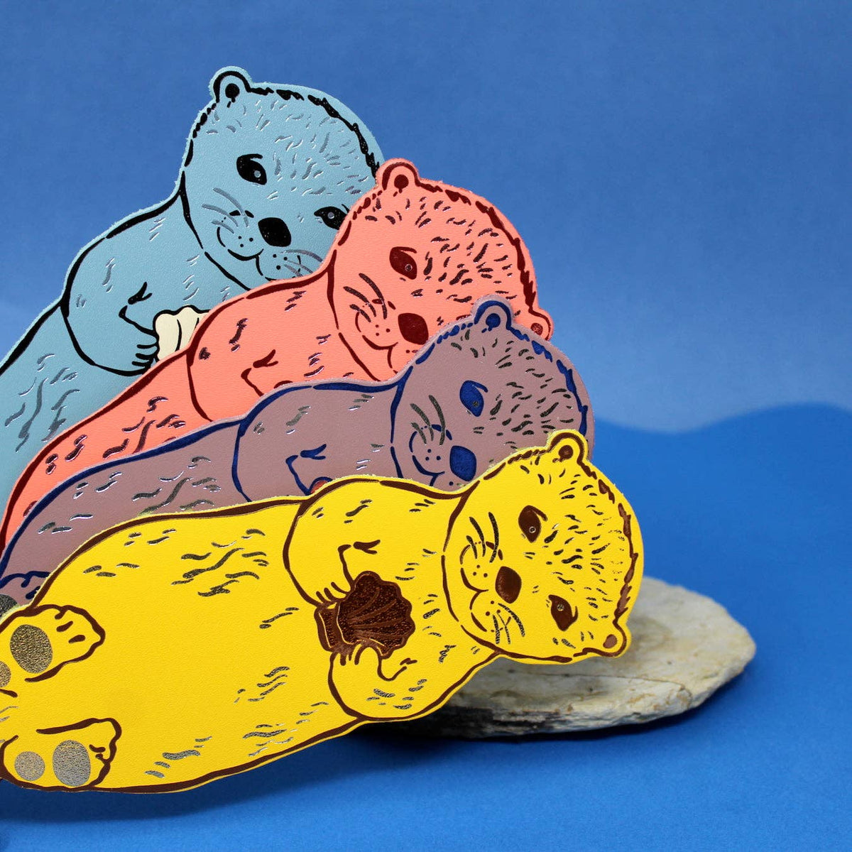 Leather Bookmark; Otter | Ark Colour Design
