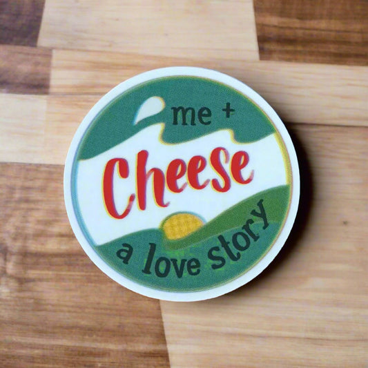 Vinyl Sticker; Me + Cheese - Made By Shellie