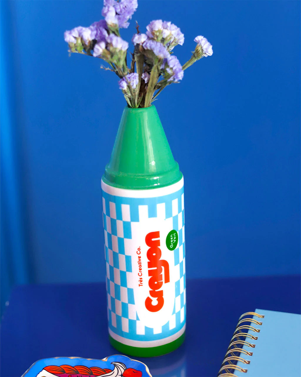 Ceramic Vase; COLOR ME HAPPY CRAYON By Ban.dō