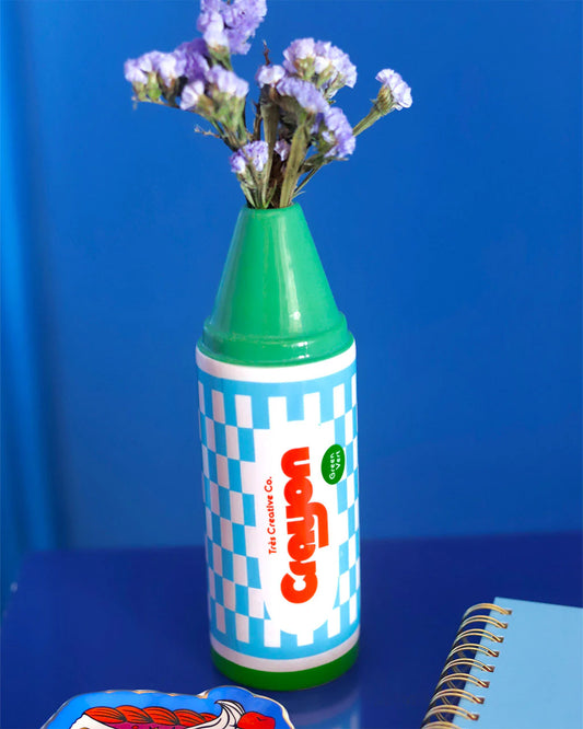 Ceramic Vase; COLOR ME HAPPY CRAYON By Ban.dō