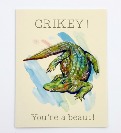 Greeting Card; Crikey! - Made by Shellie