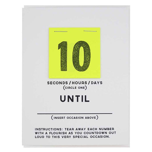 Greeting Card; DIY Countdown