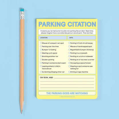 Nifty Notepad; Parking Citation (Pastel Version, 50 Sheets)
