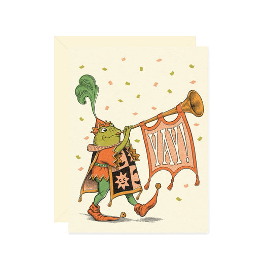 Greeting Card; Froggy Yay
