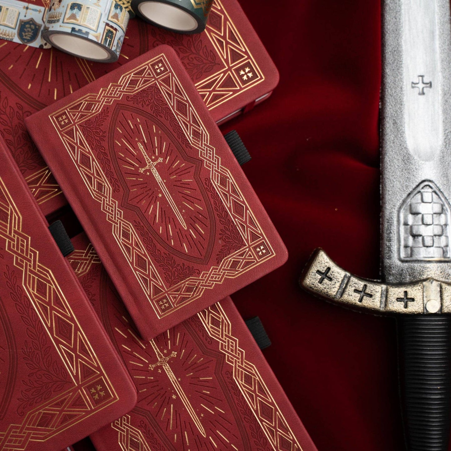 Dot Grid Notebook; Knight's Sword (8x8)