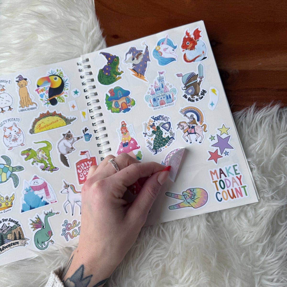 Sticker Keeper Book; The Unused Sticker Book (Blue)