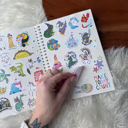 Sticker Keeper Book; The Unused Sticker Book (Blue)