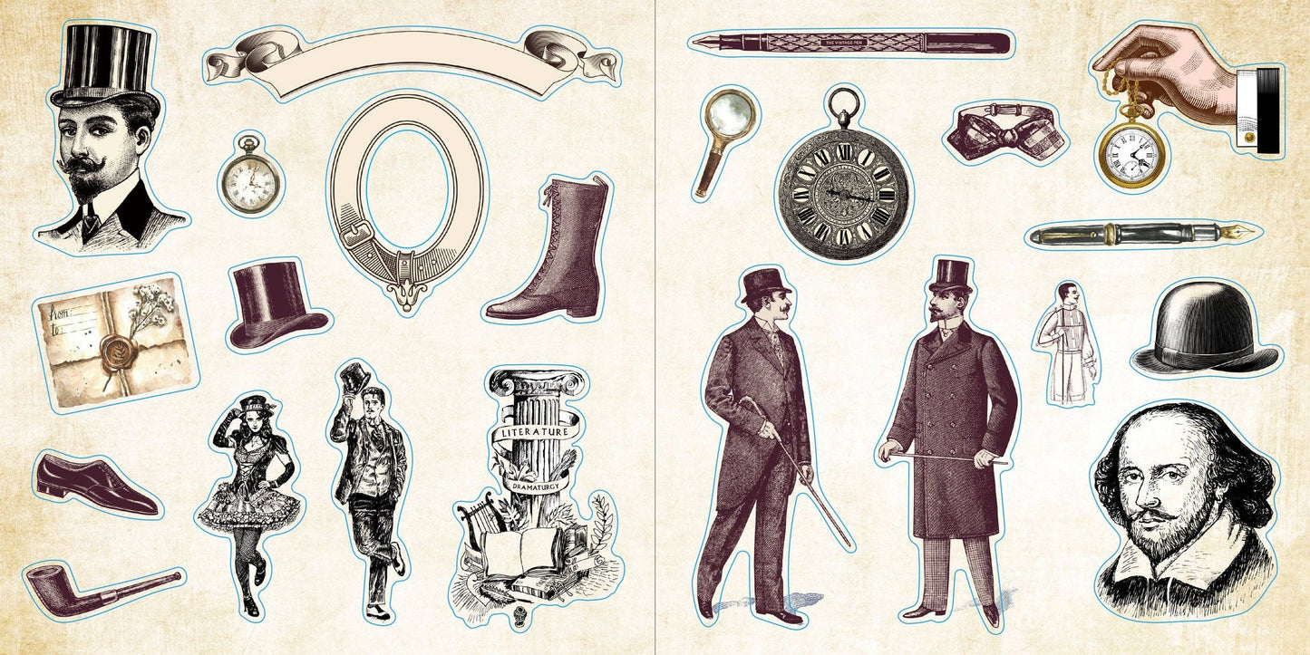 Sticker Book; Loads of Ephemera! (Over 580 Stickers)