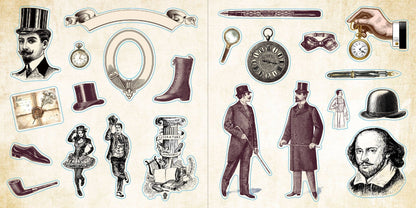 Sticker Book; Loads of Ephemera! (Over 580 Stickers)