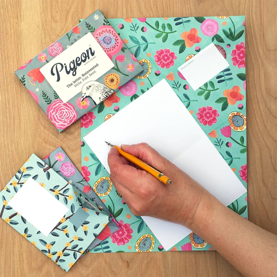 Folding Stationery Letter Set; Wildflower Pigeon