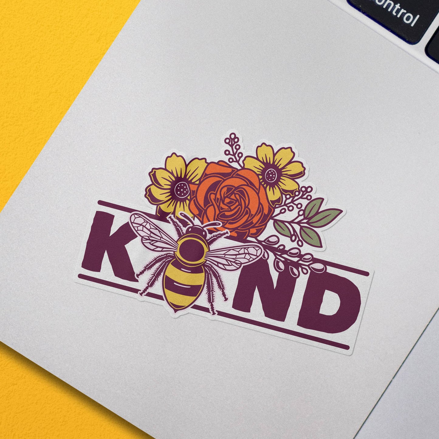 Vinyl Sticker; Bee Kind