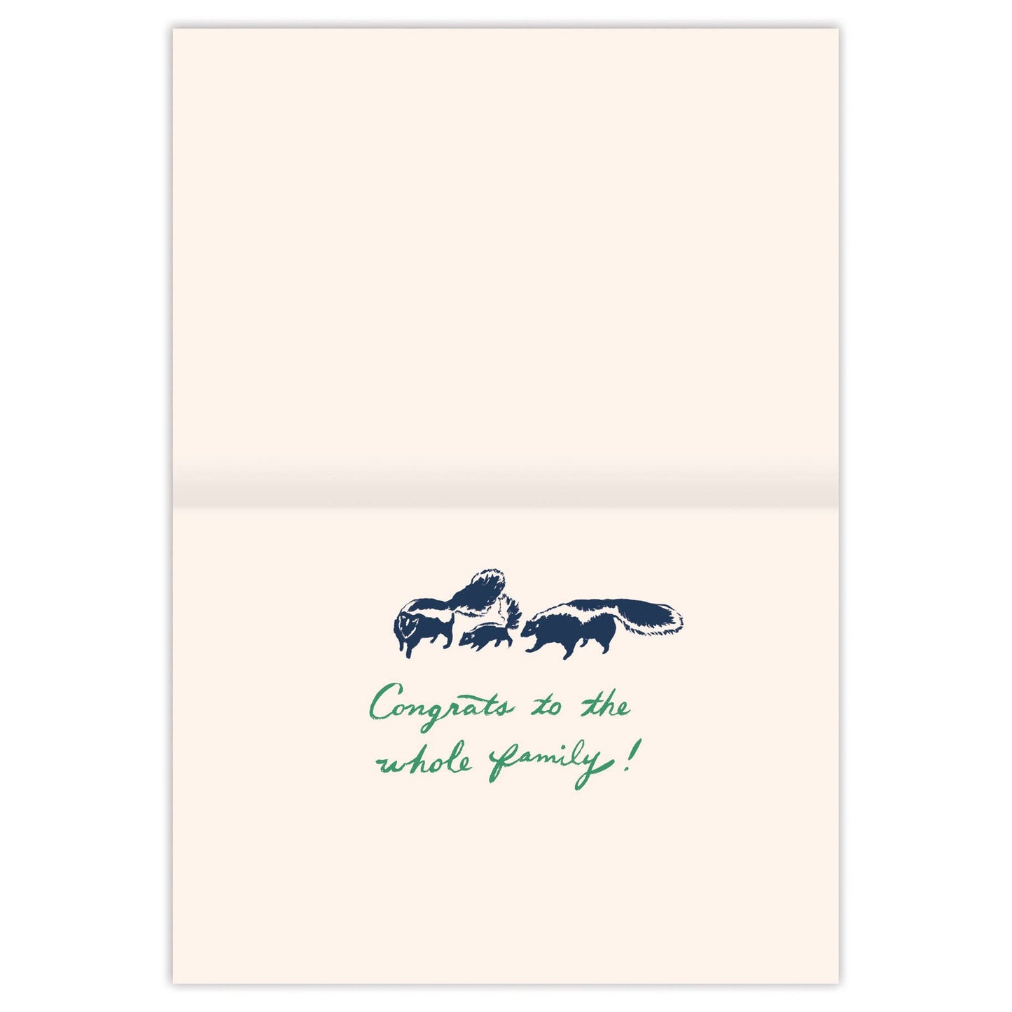 New Baby Card; Skunks Stinkin' Cute