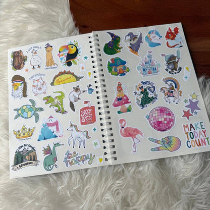 Sticker Keeper Book; The Unused Sticker Book (Blue)