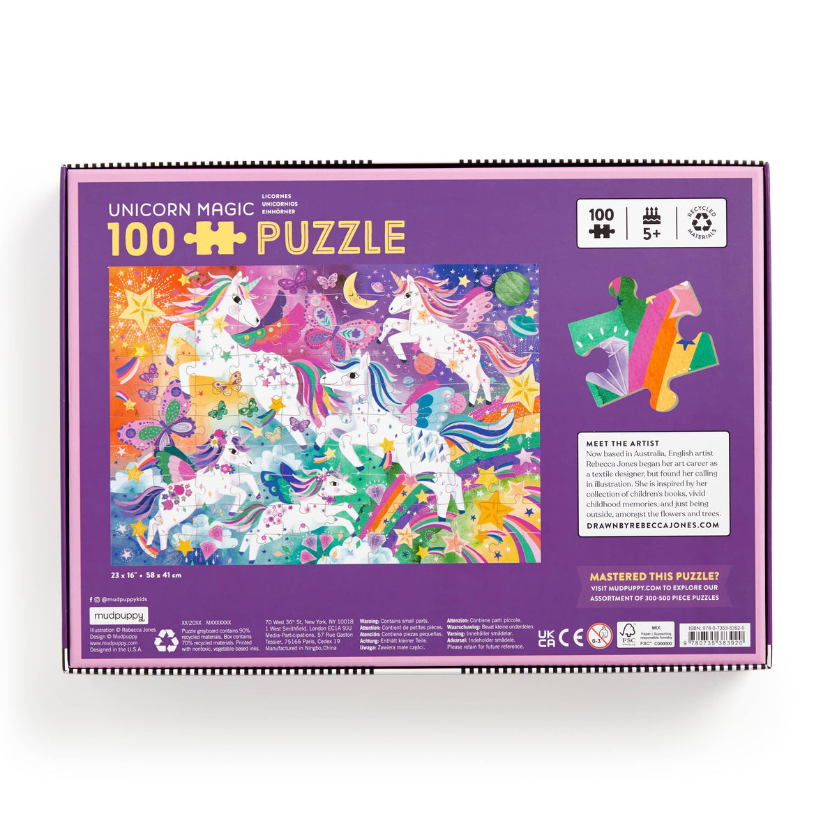 Jigsaw Puzzle; Unicorn Magic (100 Pieces)
