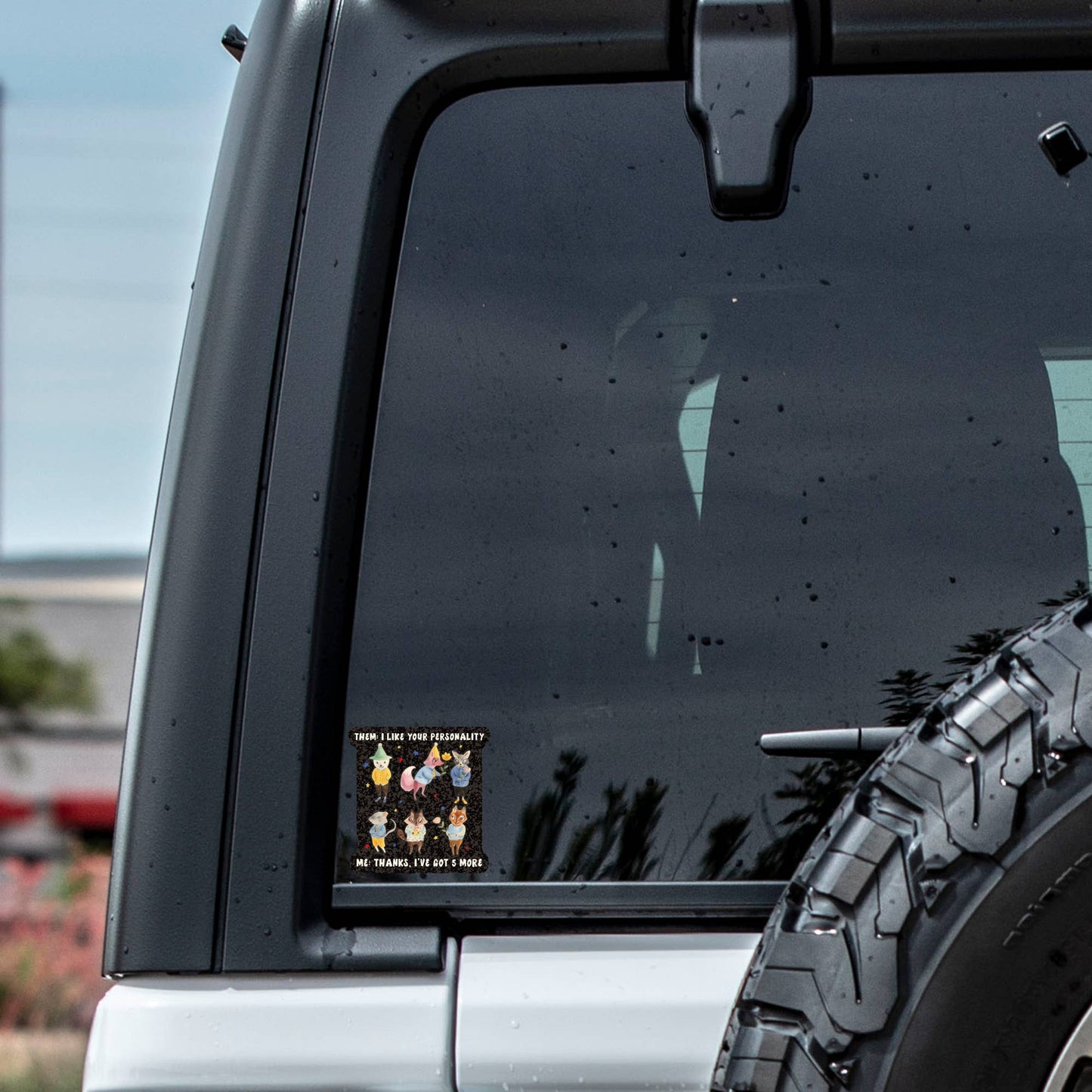 Vinyl Sticker; Multiple Personalities