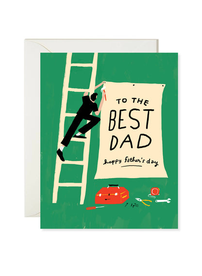 Dad Card; Best Dad Sign (Classic Father's Day Card)
