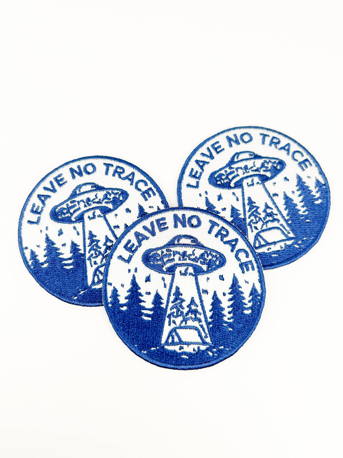 Iron-On Patch; Leave No Trace UFO | Field Trip Threads