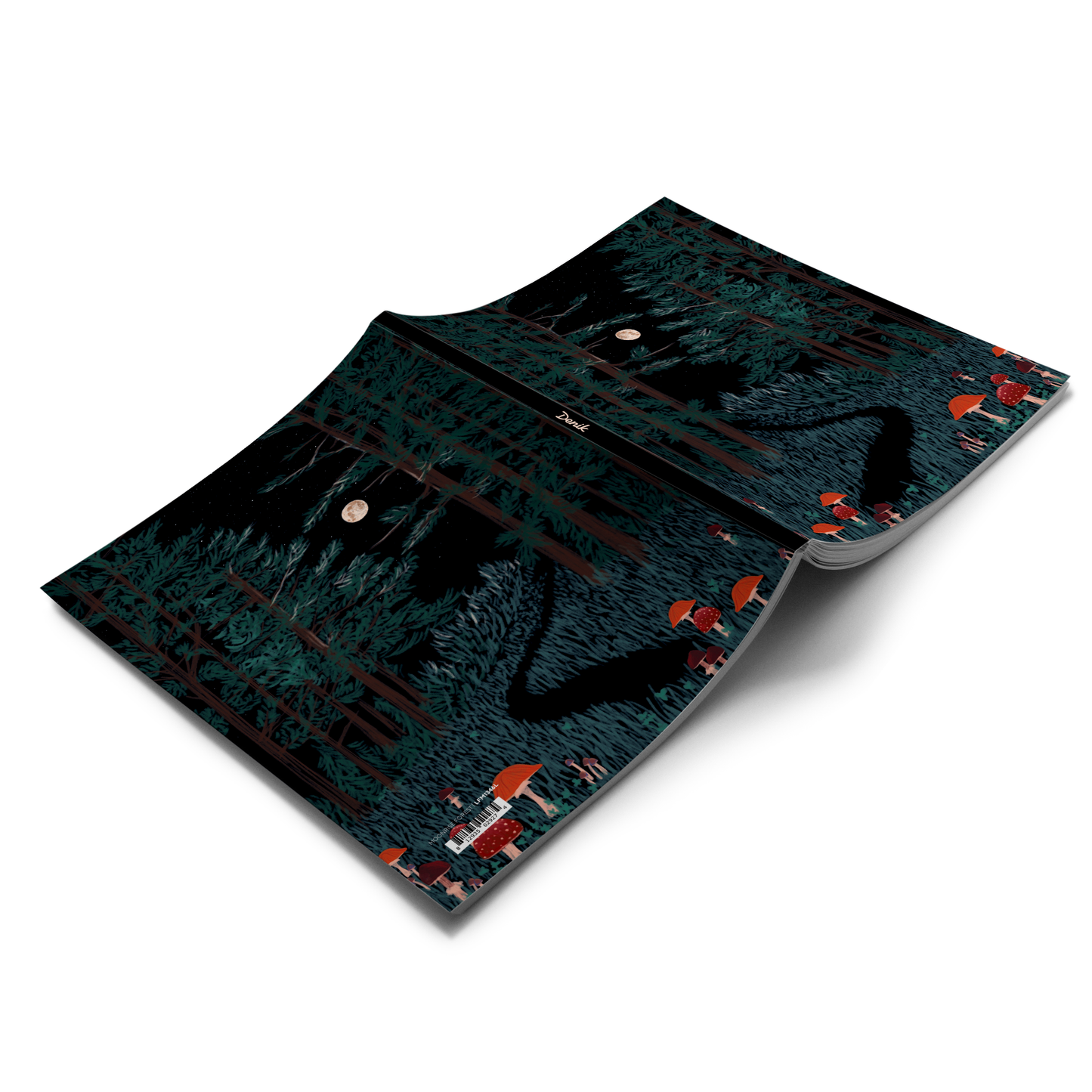 Journal Notebook; Moonrise Forest (Layflat Binding)