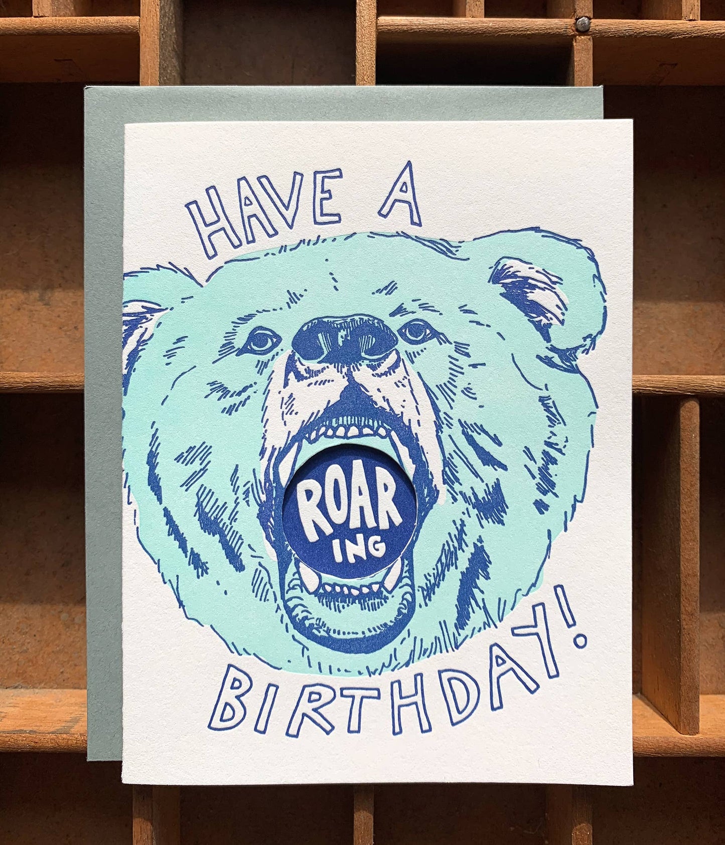 Birthday Card; A Roaring Bear Birthday