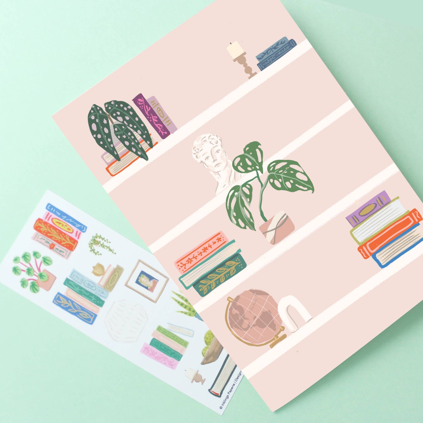 Sticker Scene Card; Shelfie