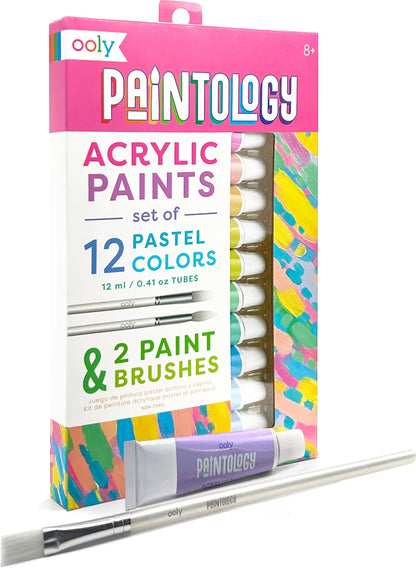 Ooly Paintology Acrylic Paints + 2 Brushes