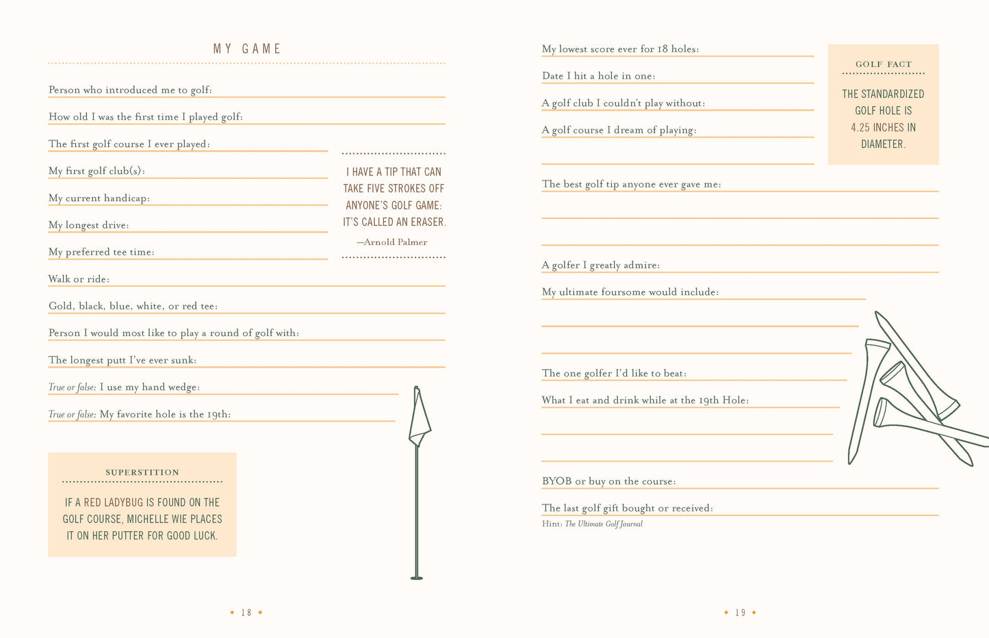 Prompted Journal; The Ultimate Golf Journal