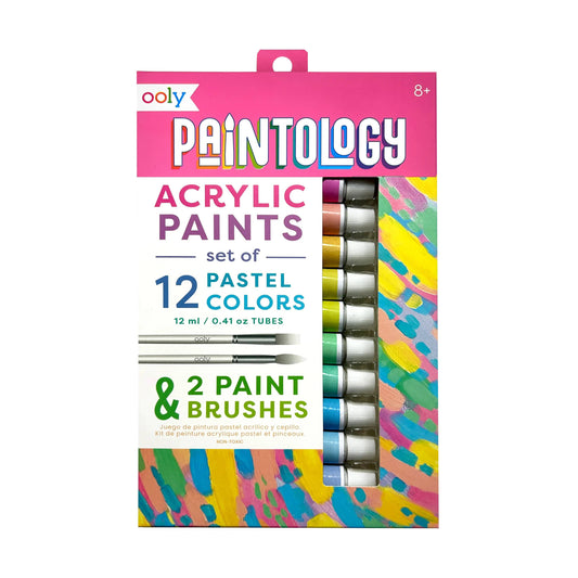 Ooly Paintology Acrylic Paints + 2 Brushes