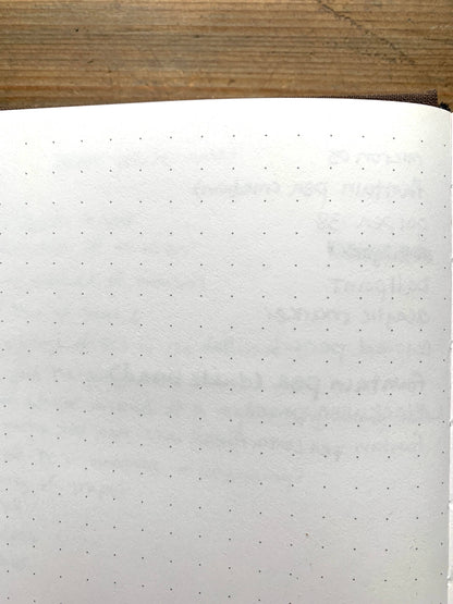 Hardcover Notebook; The Wanderer (Gold, B6 Vegan Dot Grid Notebook, 100gsm Ivory Paper)