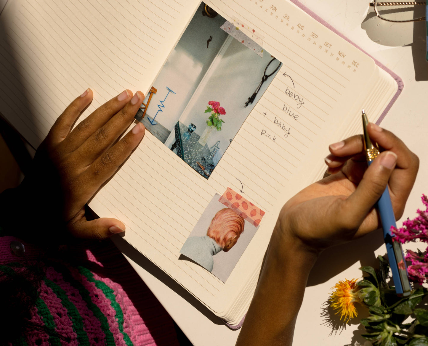 Jumbo Bookcloth Journal; "Love Is Love"
