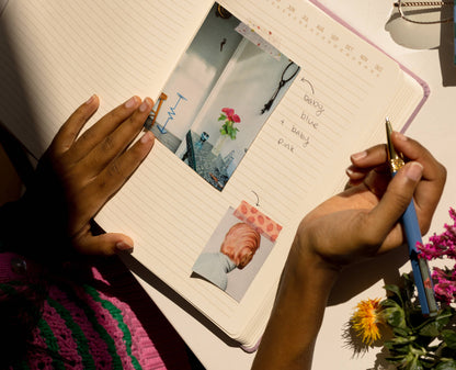 Jumbo Bookcloth Journal; "Love Is Love"