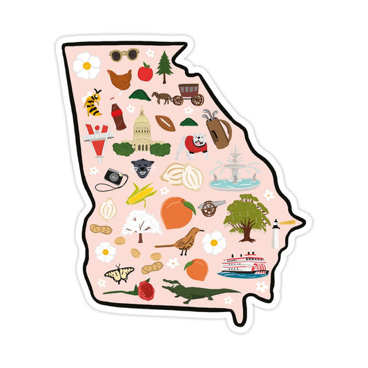 Vinyl Sticker; Georgia