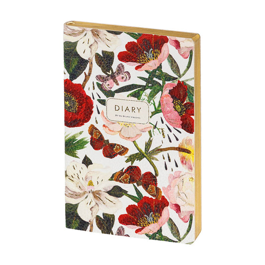 Journal; Peonies (A5 Vegan Leather) BV by Bruno Visconti