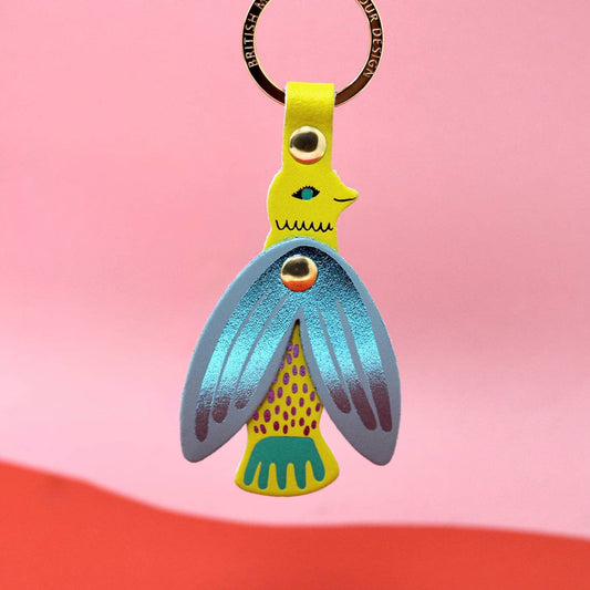 Leather Key Fob; Songbirds | Ark Colour Design