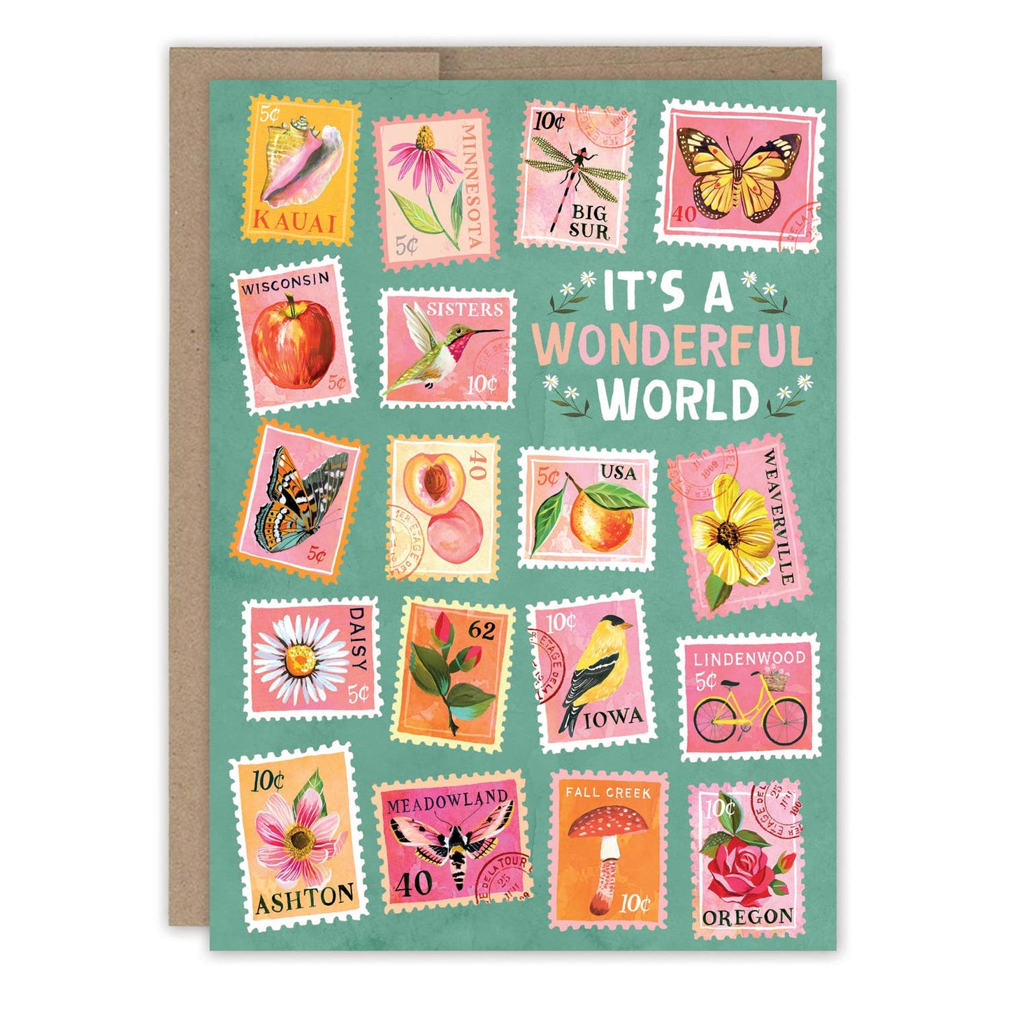 Birthday Card; Postage Stamps