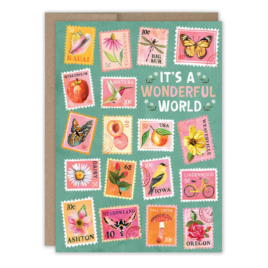 Birthday Card; Postage Stamps