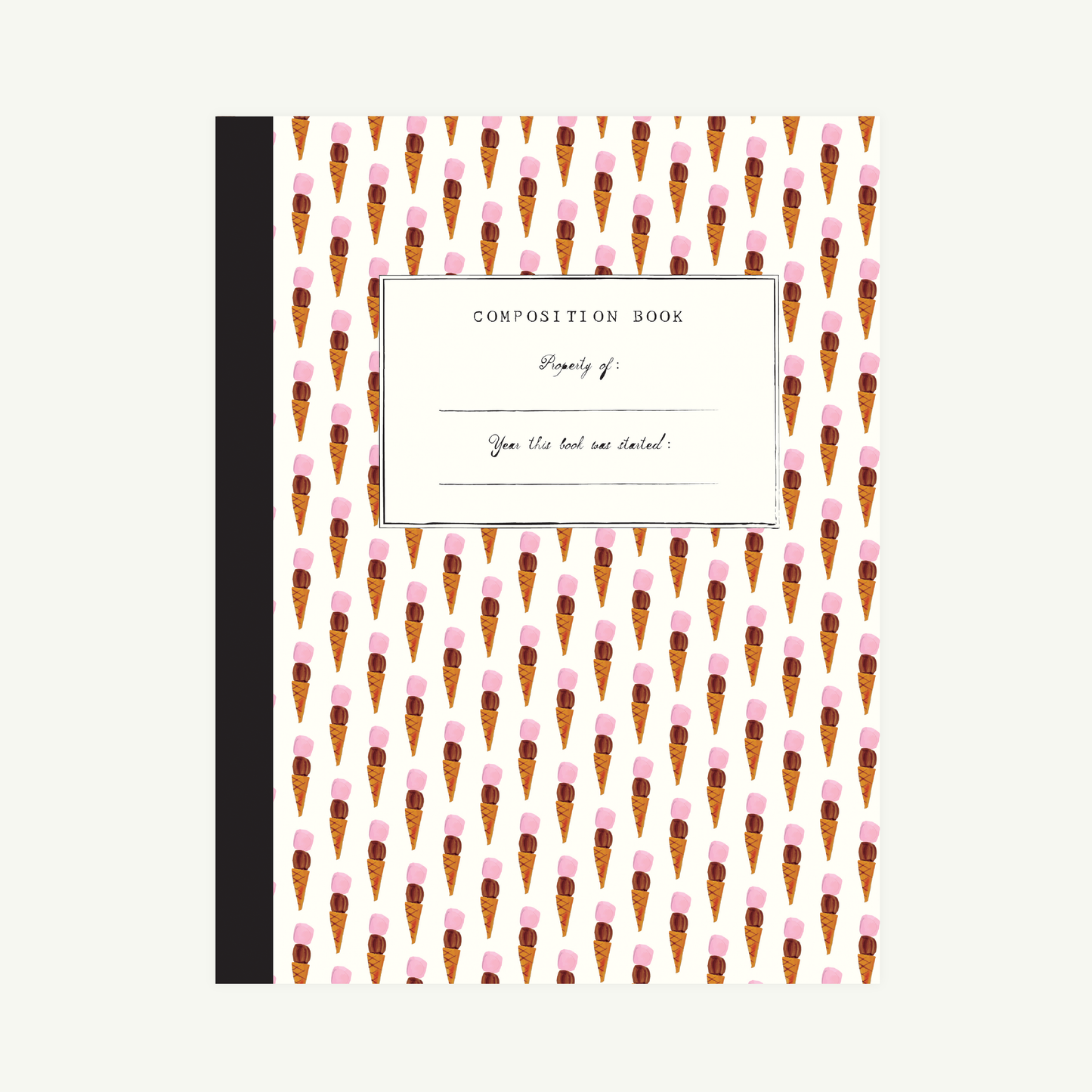 Composition Book; Ice Cream Scoops by Mr. Boddington's Studio