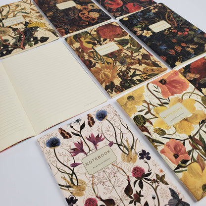 Notebook; Symmetrical Flora - BV by Bruno Visconti