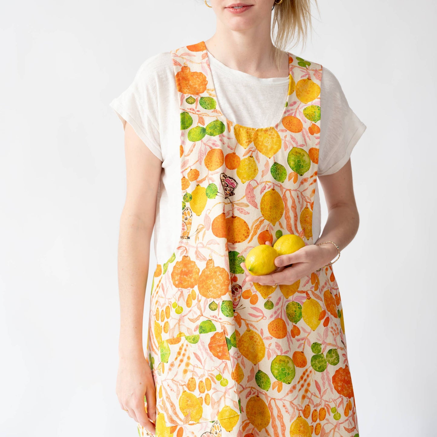 Pinafore Apron; Citrus By BETSY OLMSTED
