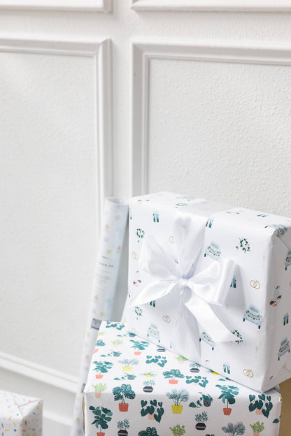 Wedding Pattern Wrapping Paper Roll