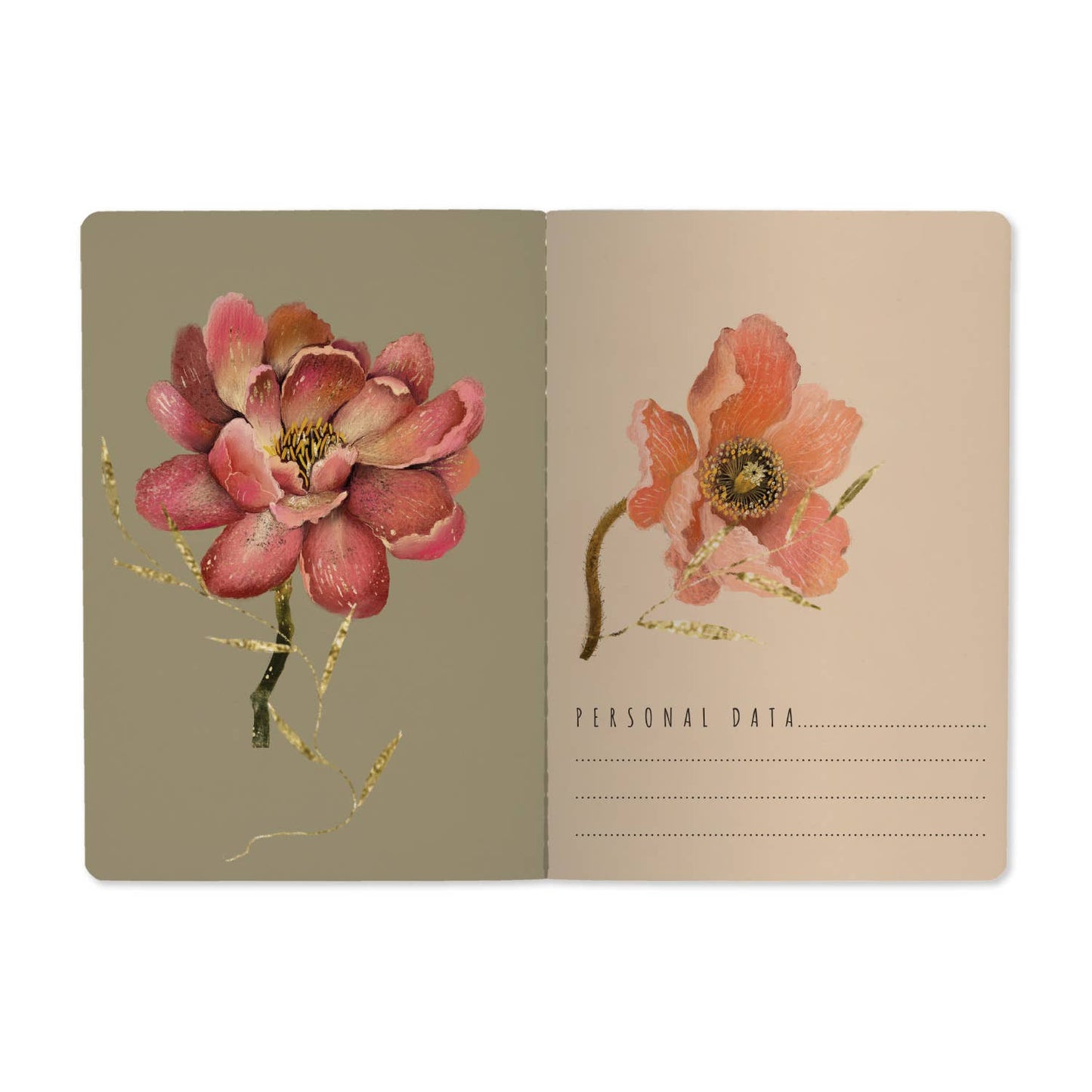 A5 Notebook; Pink Blossoms - BV by Bruno Visconti
