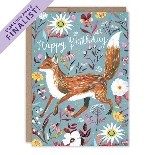 Birthday Card; Foxy
