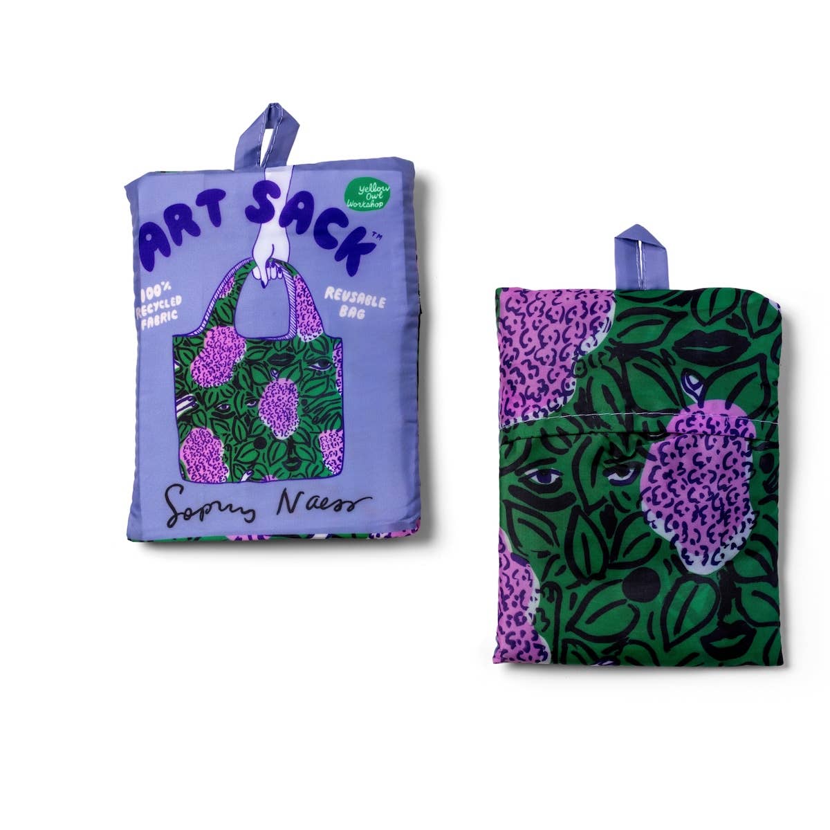 Tote Bag; Lilacs Art Sack by Sophy Naess | Yellow Owl Workshop