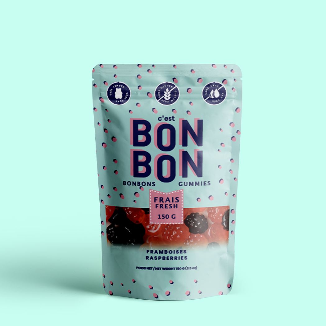 Bon Bon; Raspberries (Gummy Candies)