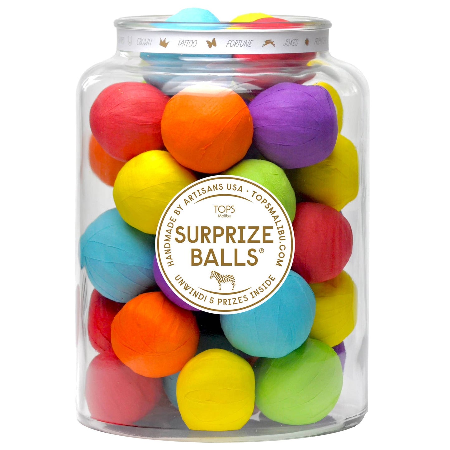 Surprise Balls; Multi-Color (6 Prizes + 1 Candy)