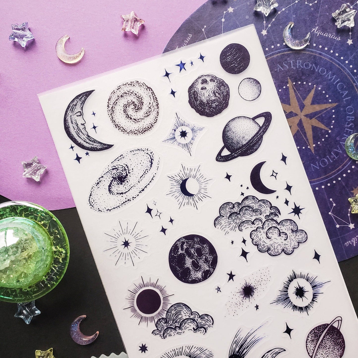 Sticker Sheet; Out of Orbit