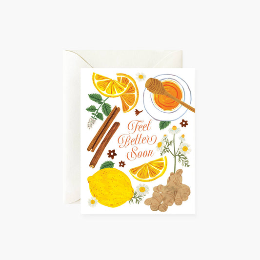 Sympathy Card; Feel Better Soon By Botanica Paper Co.
