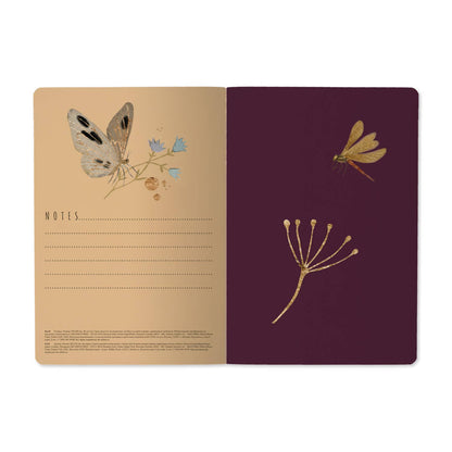 Notebook; Butterflies and Night Flowers (A5 Size) BV by Bruno Visconti