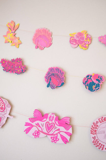 Sewn Garland; Spring Garden