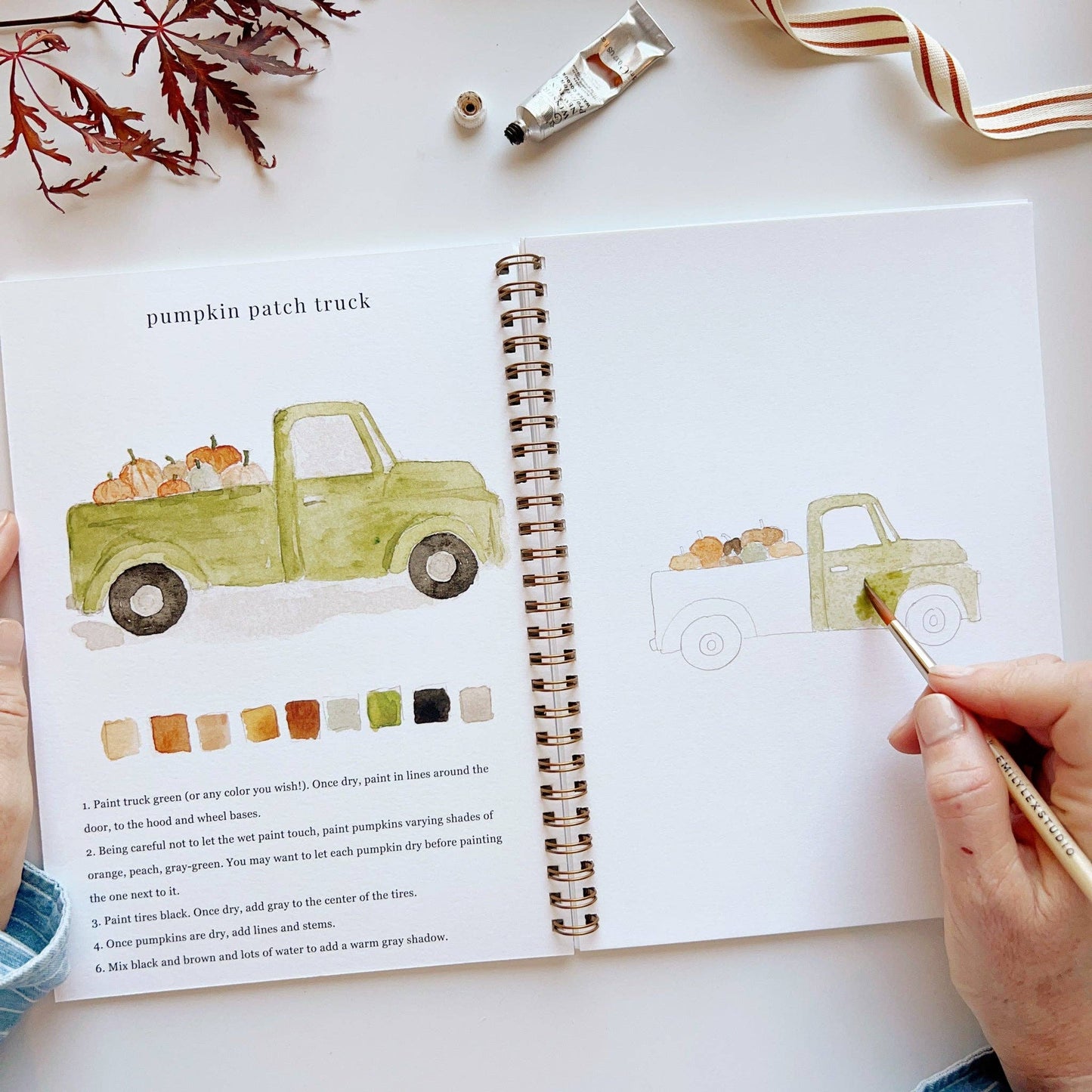Watercolor Workbook; Autumn By Emily Lex Studio
